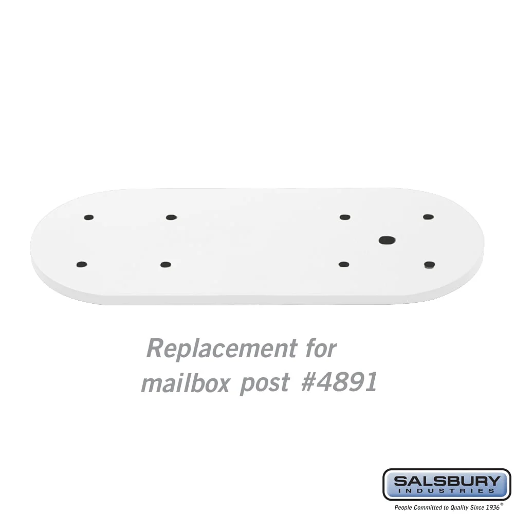 Arm Kit Replacement for Classic Mailbox Post - Single-Sided - White
