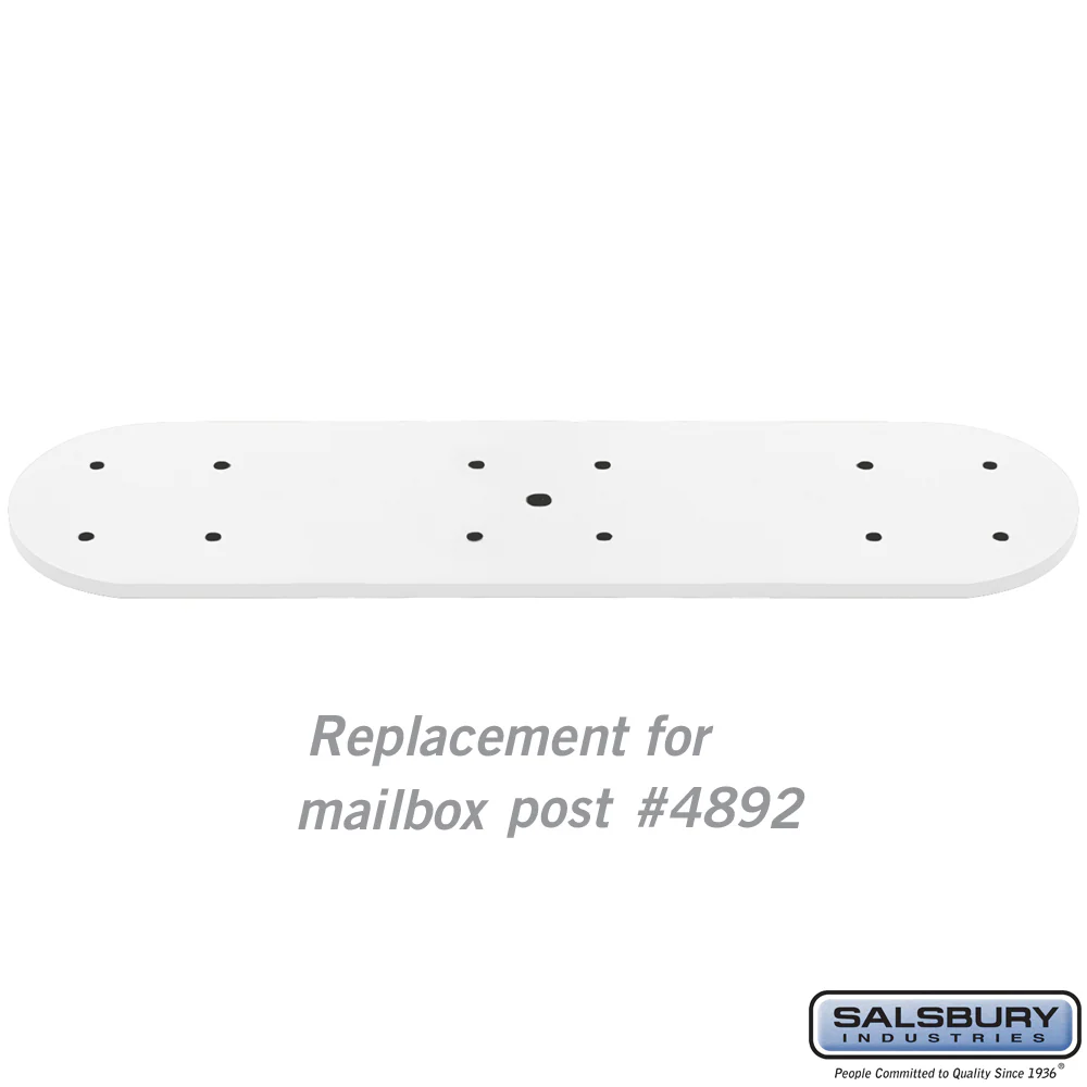 Arm Kit Replacement for Classic Mailbox Post - Single-Sided - White - Image 2
