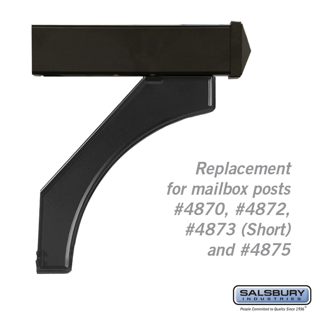Arm Kit Replacement for Deluxe Mailbox Post - Black