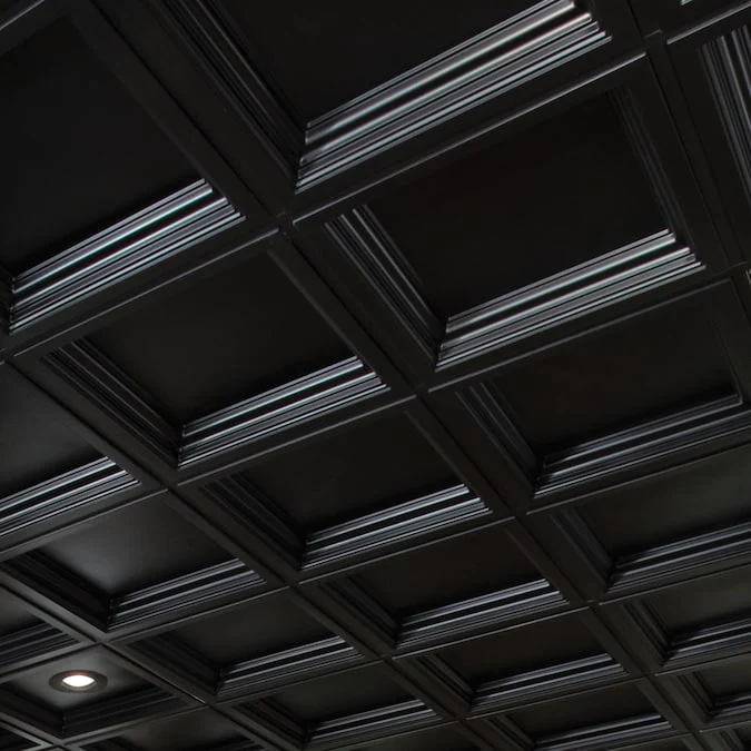 Armstrong Ceilings 2-ft x 2-ft Easy Elegance Black PVC Drop Ceiling Tile (1-Pack, 4-sq ft / Case) - Image 2