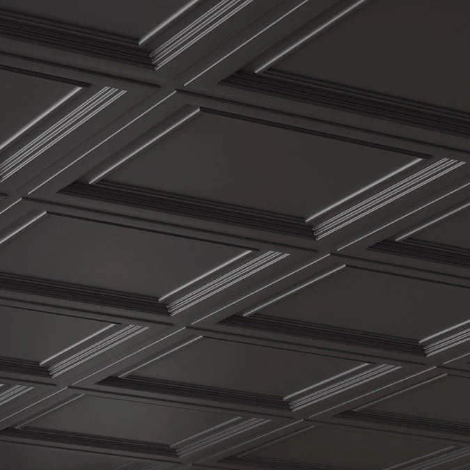 Armstrong Ceilings 2-ft x 2-ft Easy Elegance Black PVC Drop Ceiling Tile (1-Pack, 4-sq ft / Case) - Image 2
