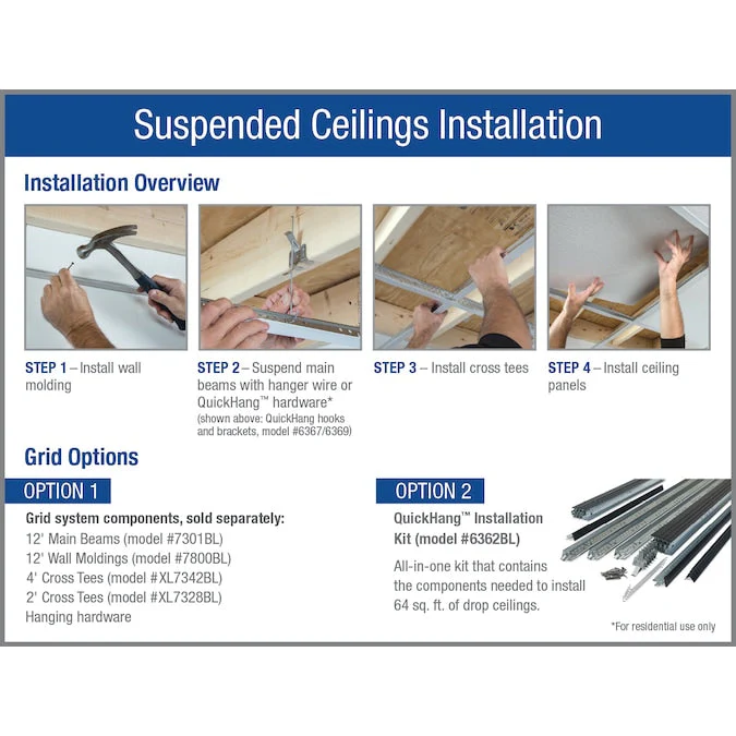 Armstrong Ceilings 2-ft x 2-ft Easy Elegance Black PVC Drop Ceiling Tile (1-Pack, 4-sq ft / Case) - Image 7