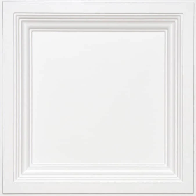 Armstrong Ceilings 2-ft x 2-ft Easy Elegance White PVC Drop Ceiling Tile (1-Pack, 4-sq ft / Case)
