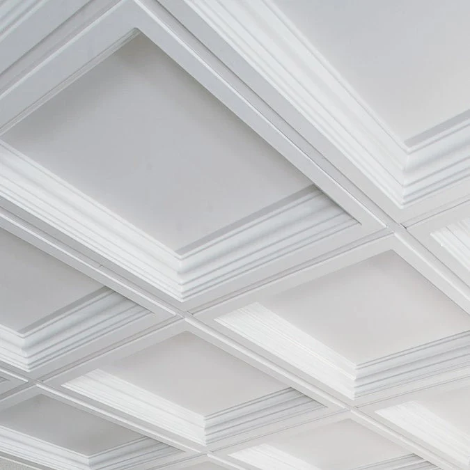Armstrong Ceilings 2-ft x 2-ft Easy Elegance White PVC Drop Ceiling Tile (1-Pack, 4-sq ft / Case) - Image 2