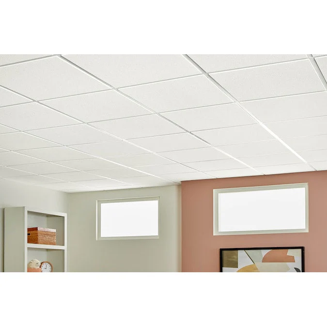 Armstrong Ceilings 2-ft x 2-ft Oasis White Mineral Fiber Drop Ceiling Tile (16-Pack, 64-sq ft / Case) - Image 2