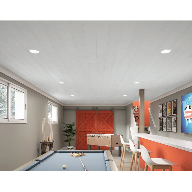 Armstrong Ceilings Easy Elegance White PVC Surface-mount Ceiling Plank Sample - Image 3