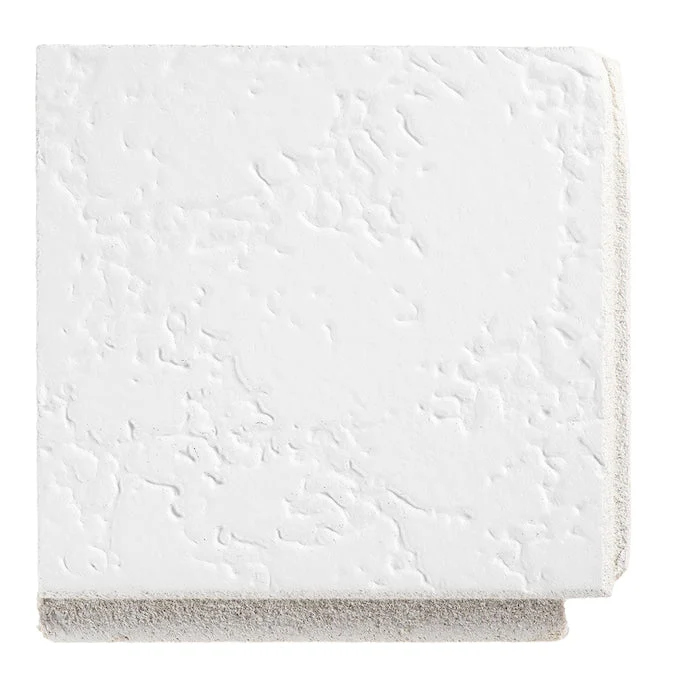 Armstrong Ceilings Grenoble White Mineral Fiber Drop Ceiling Tile Sample - Image 2