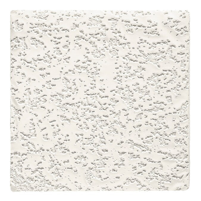 Armstrong Ceilings Random Fissured Fiberglass Contractor White Fiberglass Drop Ceiling Tile Sample - Image 2