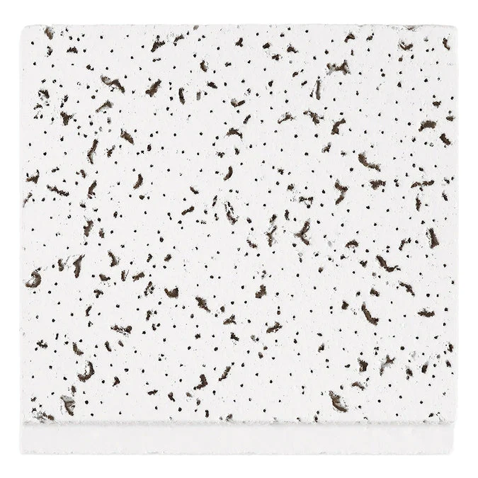 Armstrong Ceilings Scored White Mineral Fiber Drop Ceiling Tile Sample - Image 2