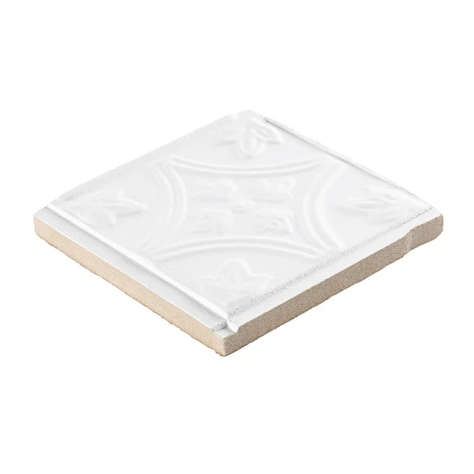 Armstrong Ceilings TinCraft White Mineral Fiber Drop Ceiling Tile Sample