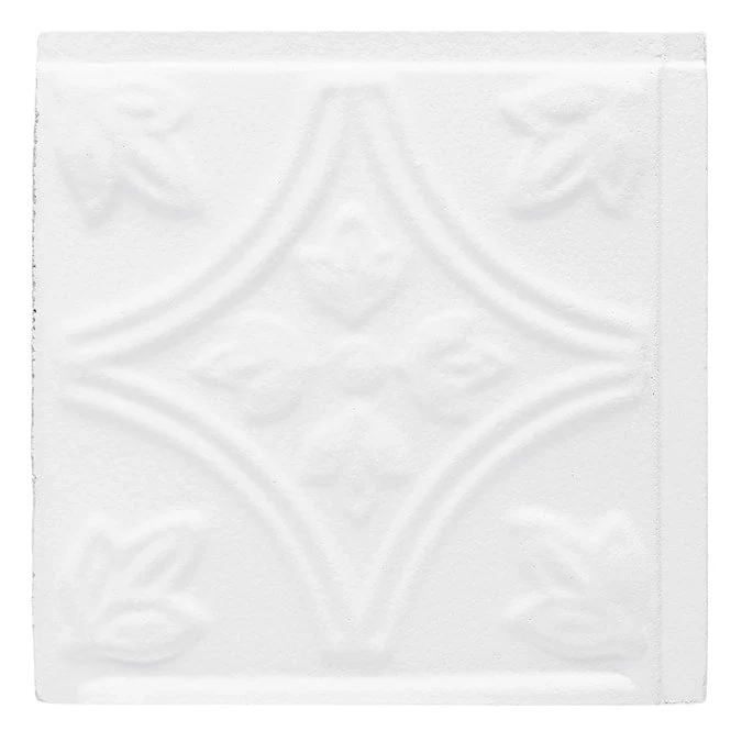 Armstrong Ceilings TinCraft White Mineral Fiber Drop Ceiling Tile Sample - Image 2
