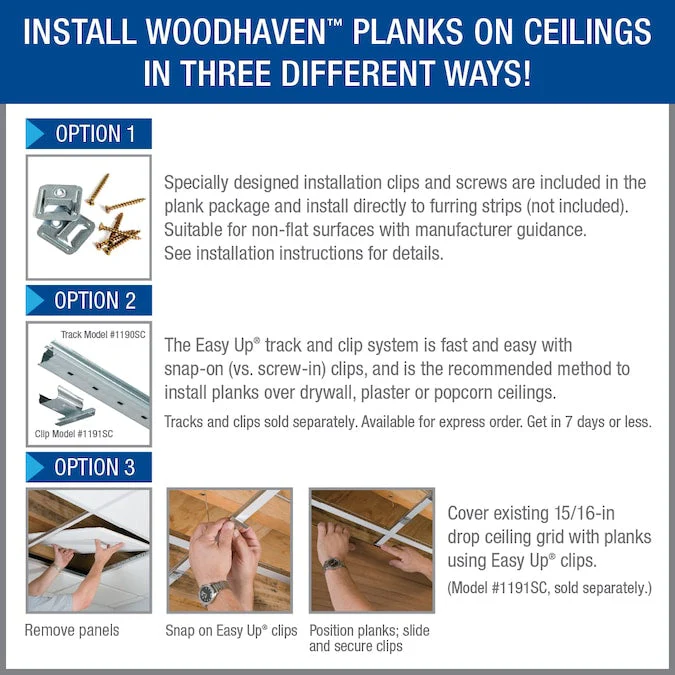 Armstrong Ceilings WoodHaven Coastal White Mdf Surface-mount Ceiling Plank Sample - Image 5