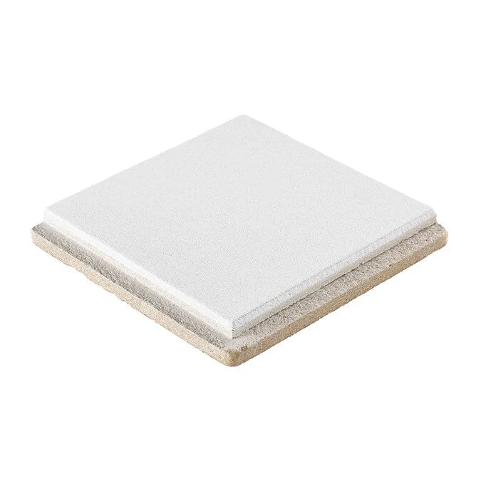 Armstrong Ceilings Yuma White Mineral Fiber Drop Ceiling Tile Sample