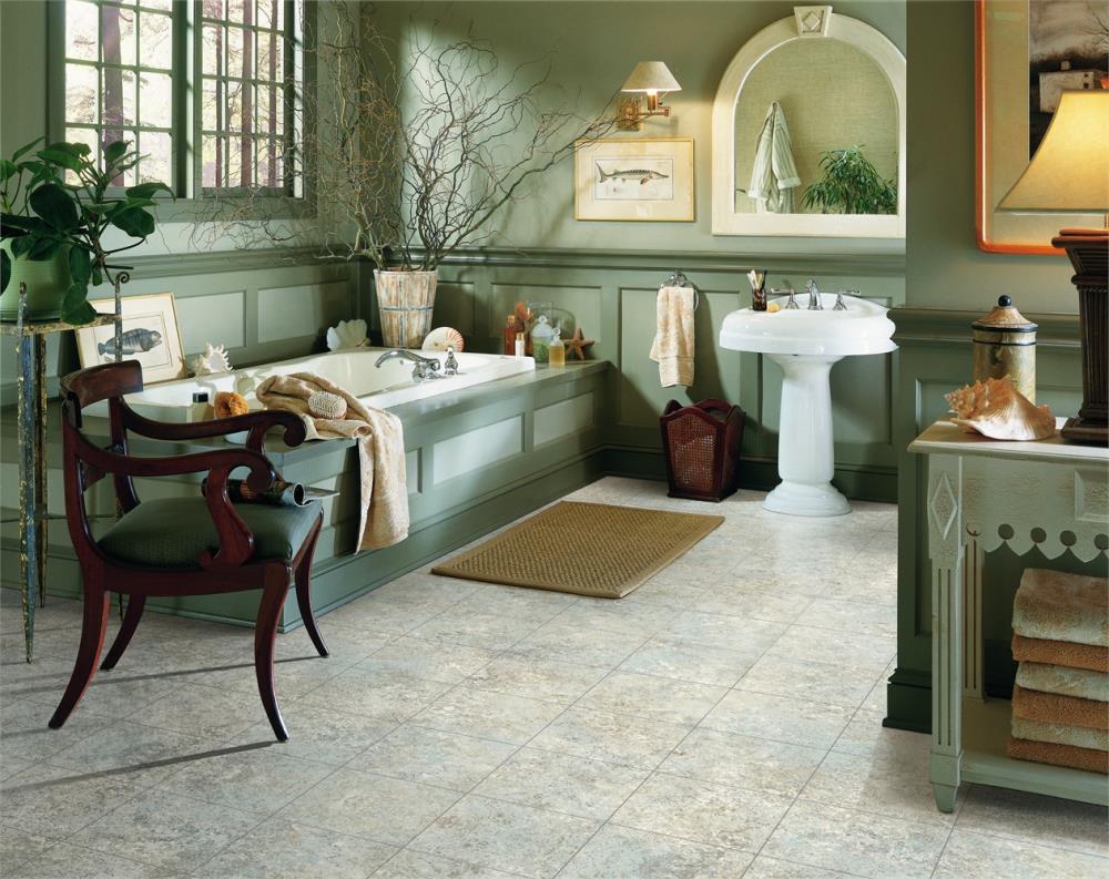 Armstrong Flooring Pickwick Landing II 12-ft W Cut-to-Length Cretan Path Full Moon Low-Gloss Sheet Vinyl Flooring - Image 3