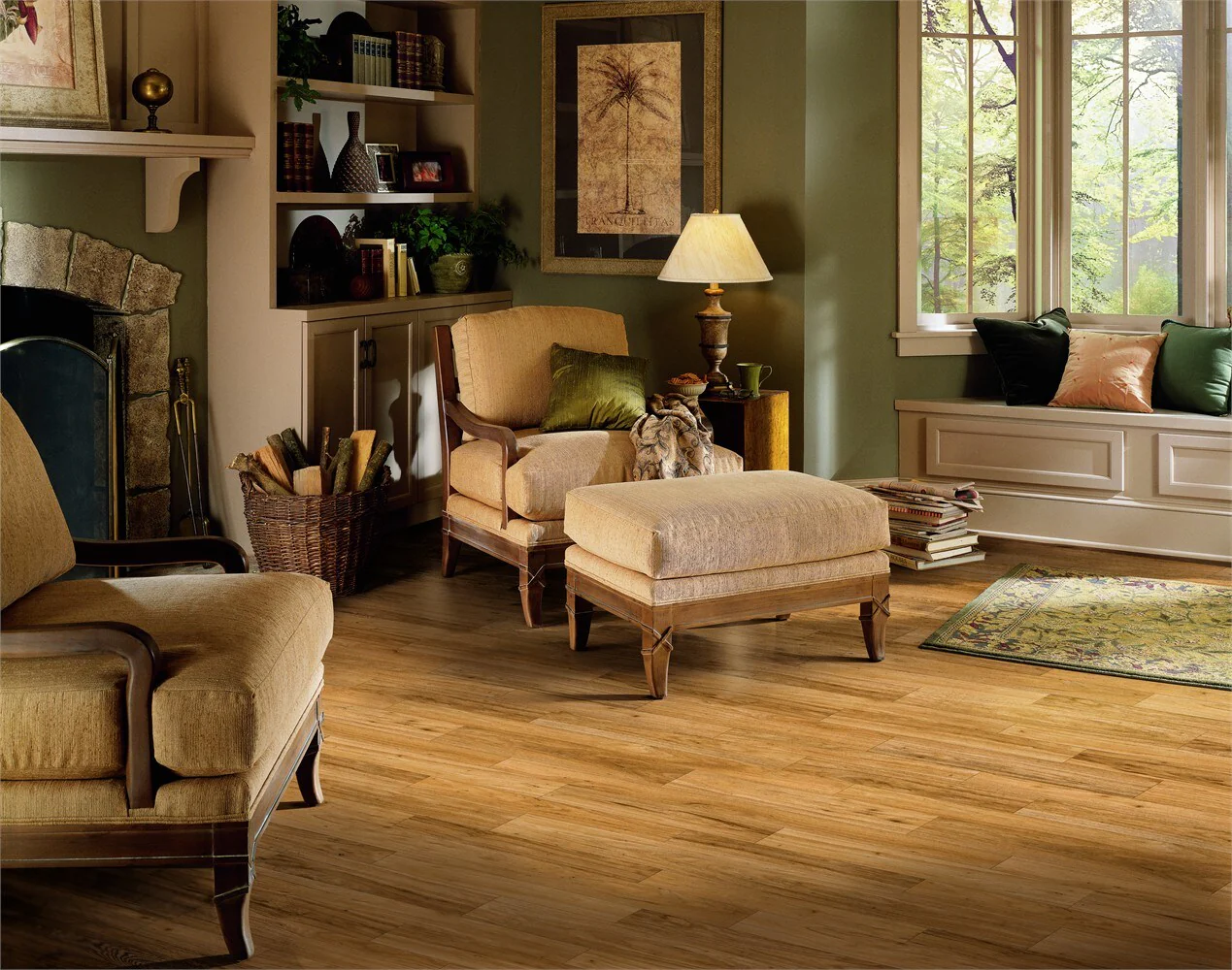 Armstrong Flooring Pickwick Landing II 12-ft W Cut-to-Length Upcountry Hickory Natural Wood Look Low-Gloss Sheet Vinyl - Image 4