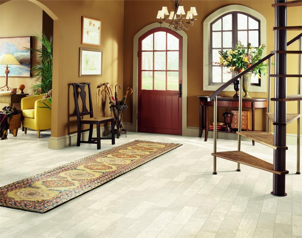 Armstrong Flooring Pickwick Landing III 12-ft W Cut-to-Length Montecello Travertine Opal Wood Look Low-Gloss Finish Sheet Vinyl - Image 3