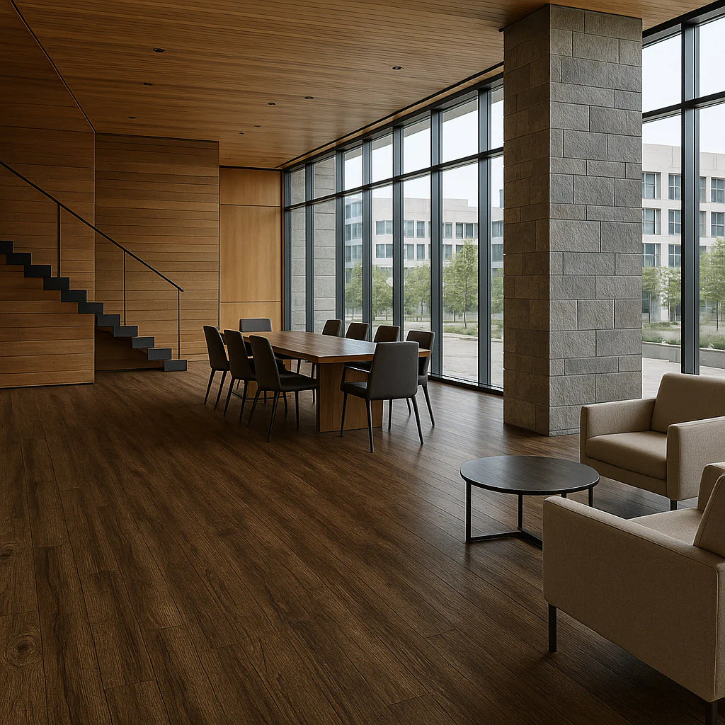Armstrong Flooring Pro Mark Mudslide Brown Luxury Vinyl Plank Flooring - Waterproof, Glue Down, 35.95 Sq. Ft. - Image 10
