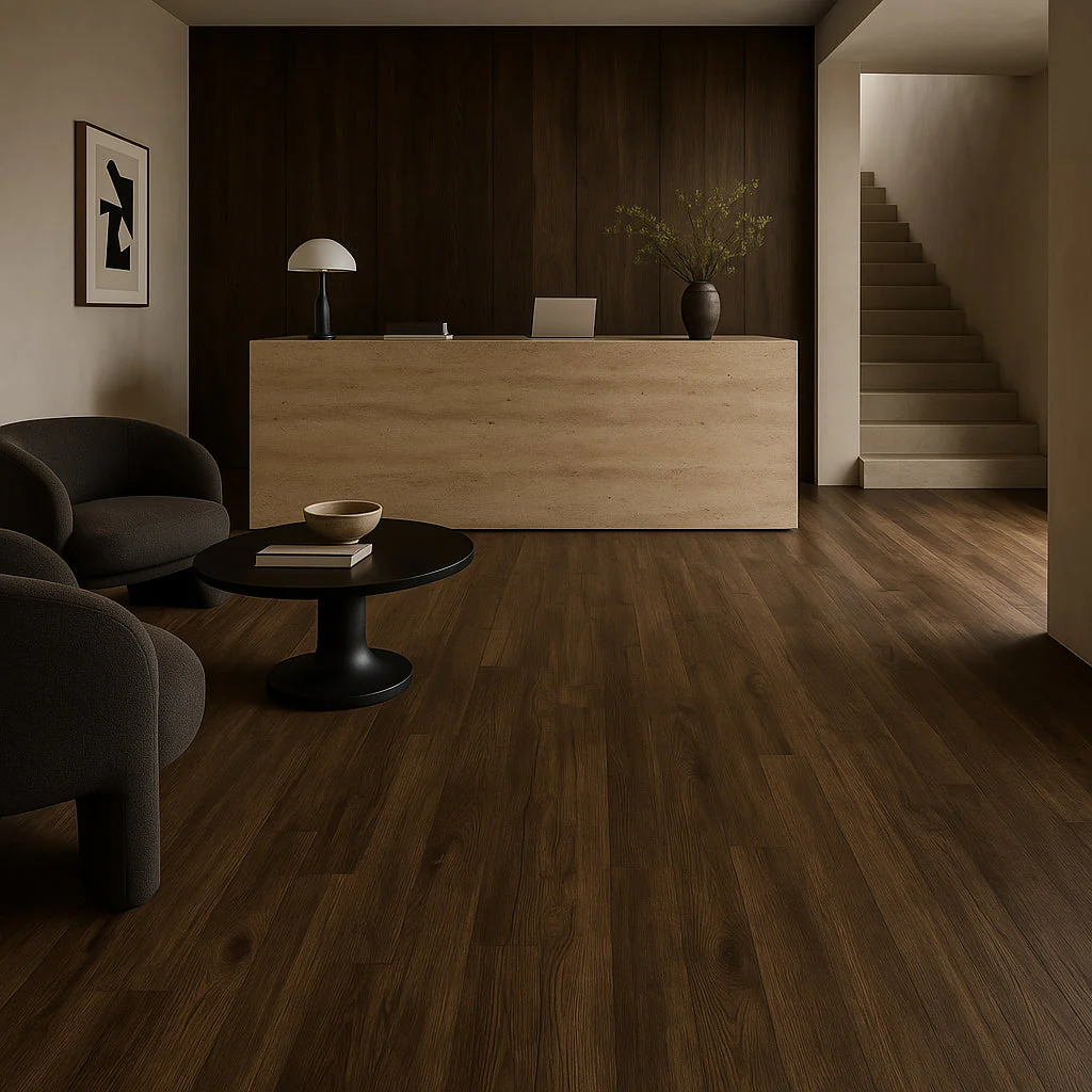 Armstrong Flooring Pro Mark Mudslide Brown Luxury Vinyl Plank Flooring - Waterproof, Glue Down, 35.95 Sq. Ft. - Image 7