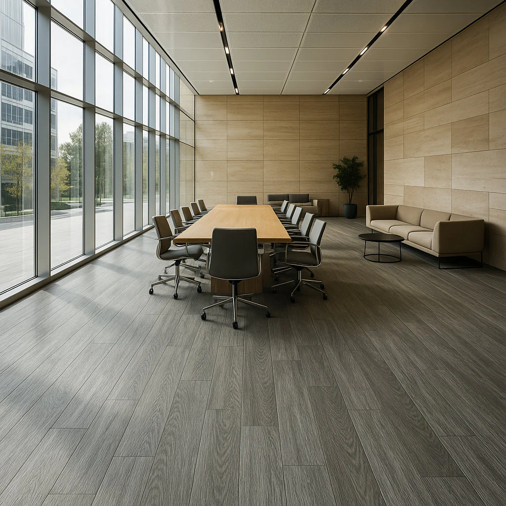 Armstrong Flooring RenoVantage Pro Thunder Cloud Gray Luxury Vinyl Plank Flooring - Waterproof, Glue Down, 38.88 Sq. Ft. - Image 11