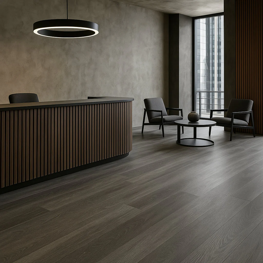 Armstrong Flooring RenoVantage Pro Thunder Cloud Gray Luxury Vinyl Plank Flooring - Waterproof, Glue Down, 38.88 Sq. Ft. - Image 7