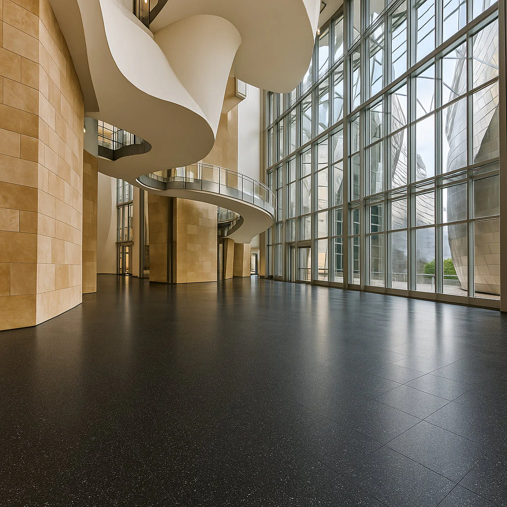 Armstrong Flooring Safety Zone VCT Slate Black 12-in x 12-in Commercial Vinyl Tile Flooring - Image 8
