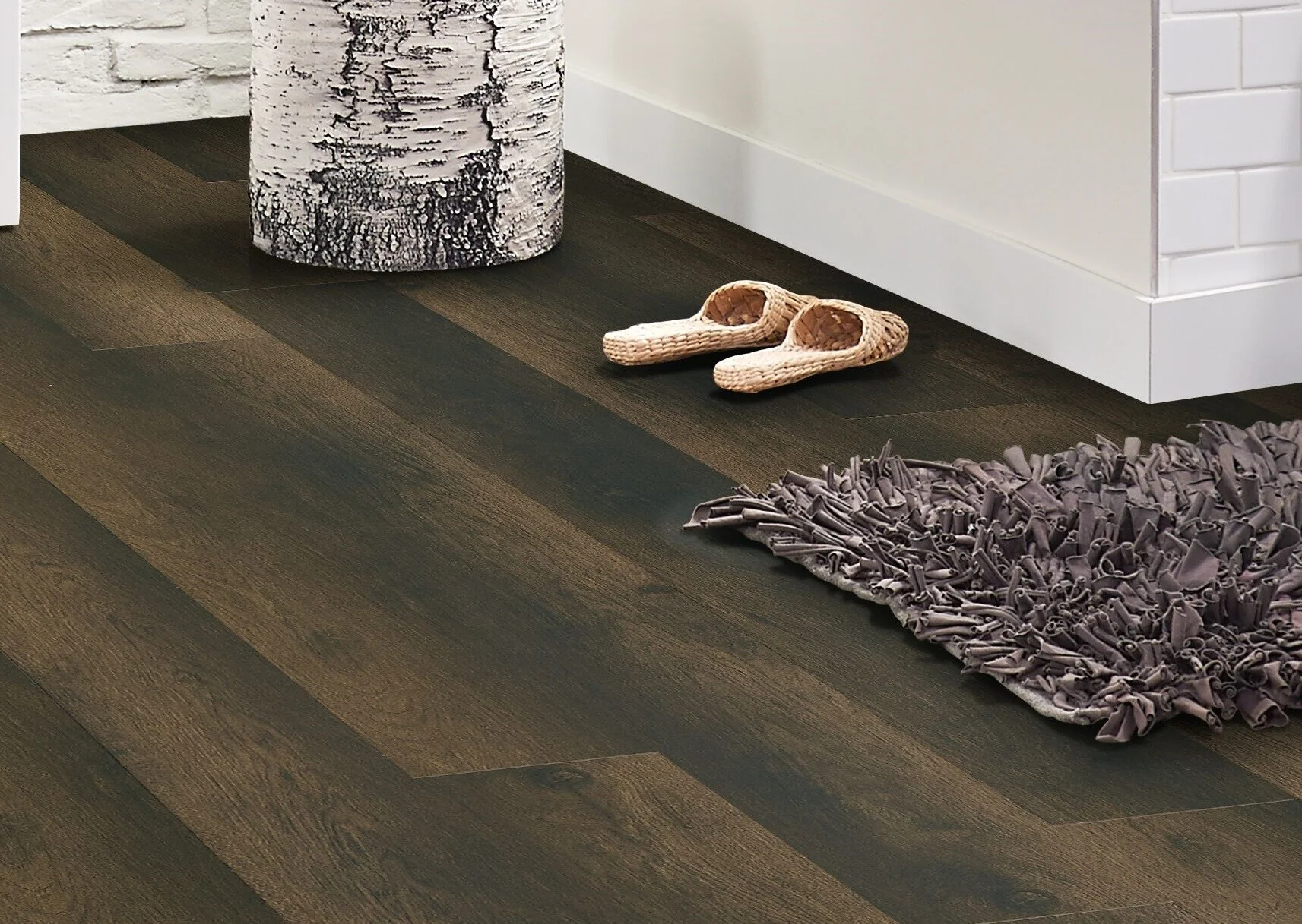 Armstrong Flooring Sample – Assurity Bison Brown Waterproof Wood-Look Interlocking or Glue-Down Luxury Vinyl Plank, 20‑mil Wear Layer, 7-in Width - Image 4