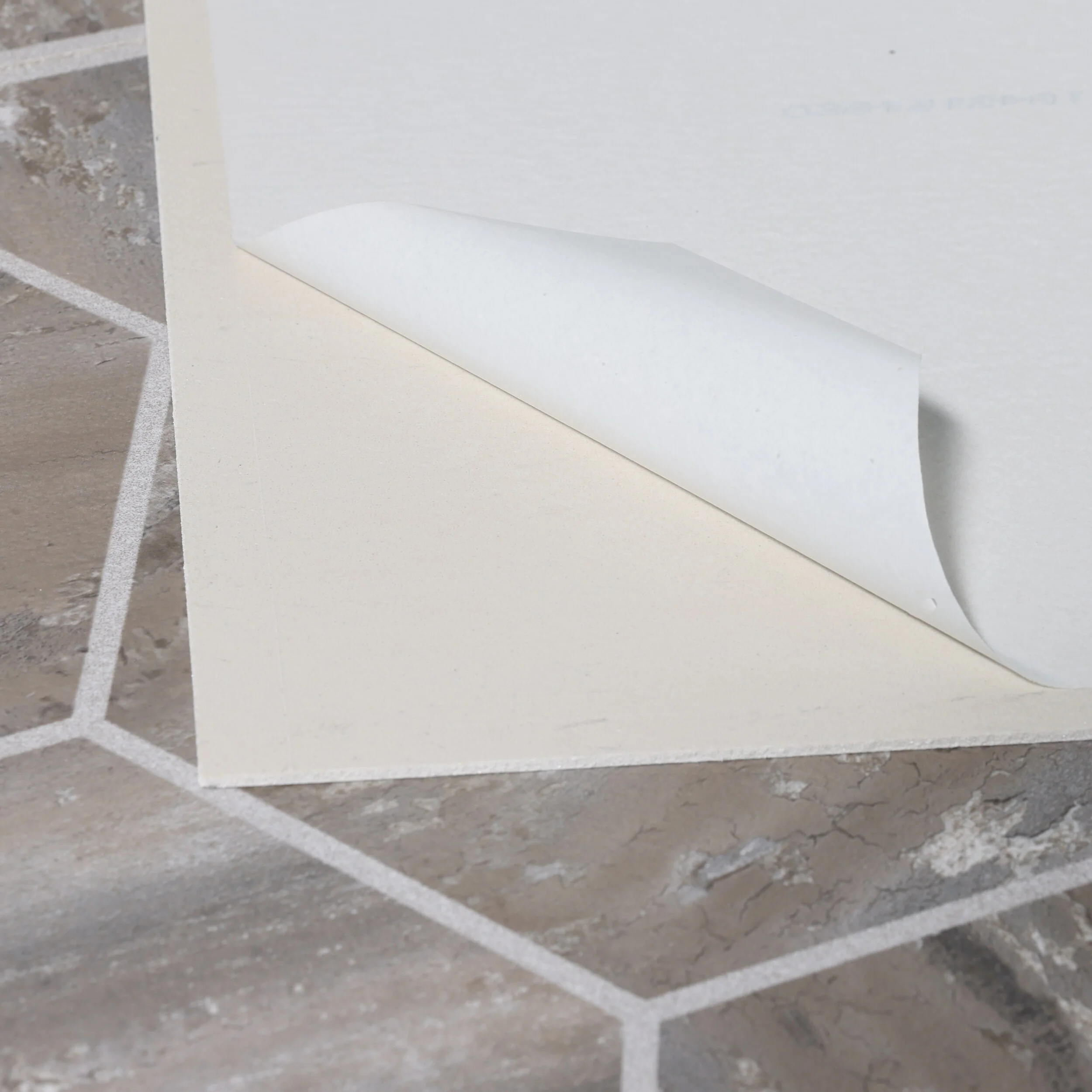Armstrong Flooring Terraza 12-in x 12-in Cooled Mocha Peel-and-Stick Vinyl Tile - Image 3