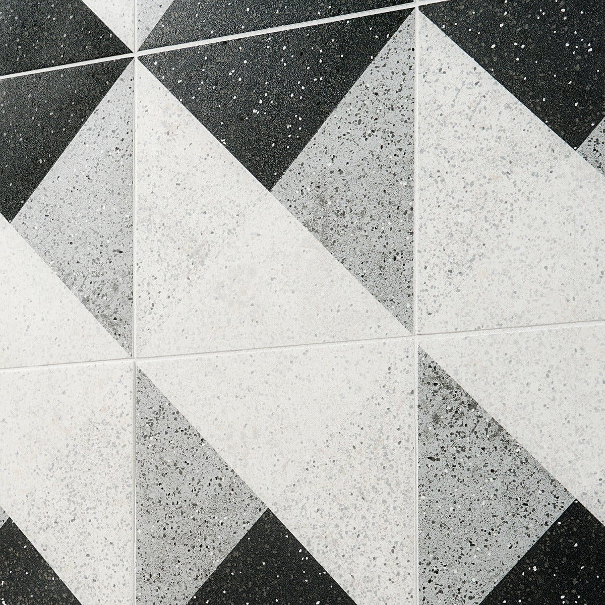Art Geo Deco Charcoal Black Matte Porcelain Tile by Elizabeth Sutton - 8x8 - Image 4