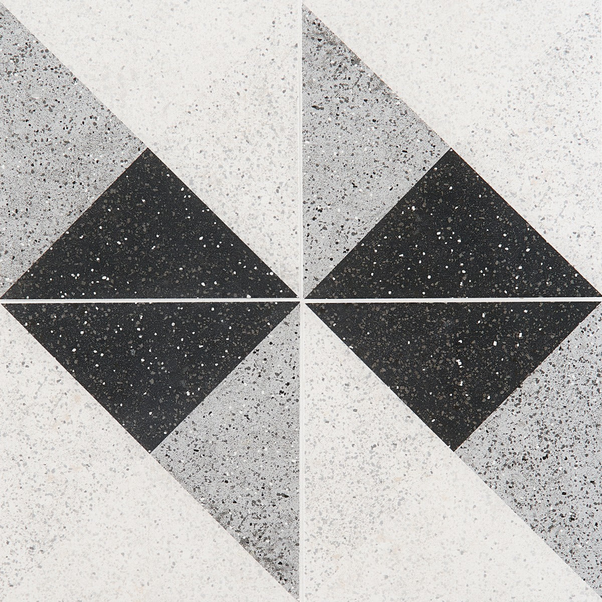 Art Geo Deco Charcoal Black Matte Porcelain Tile by Elizabeth Sutton - 8x8 - Image 8