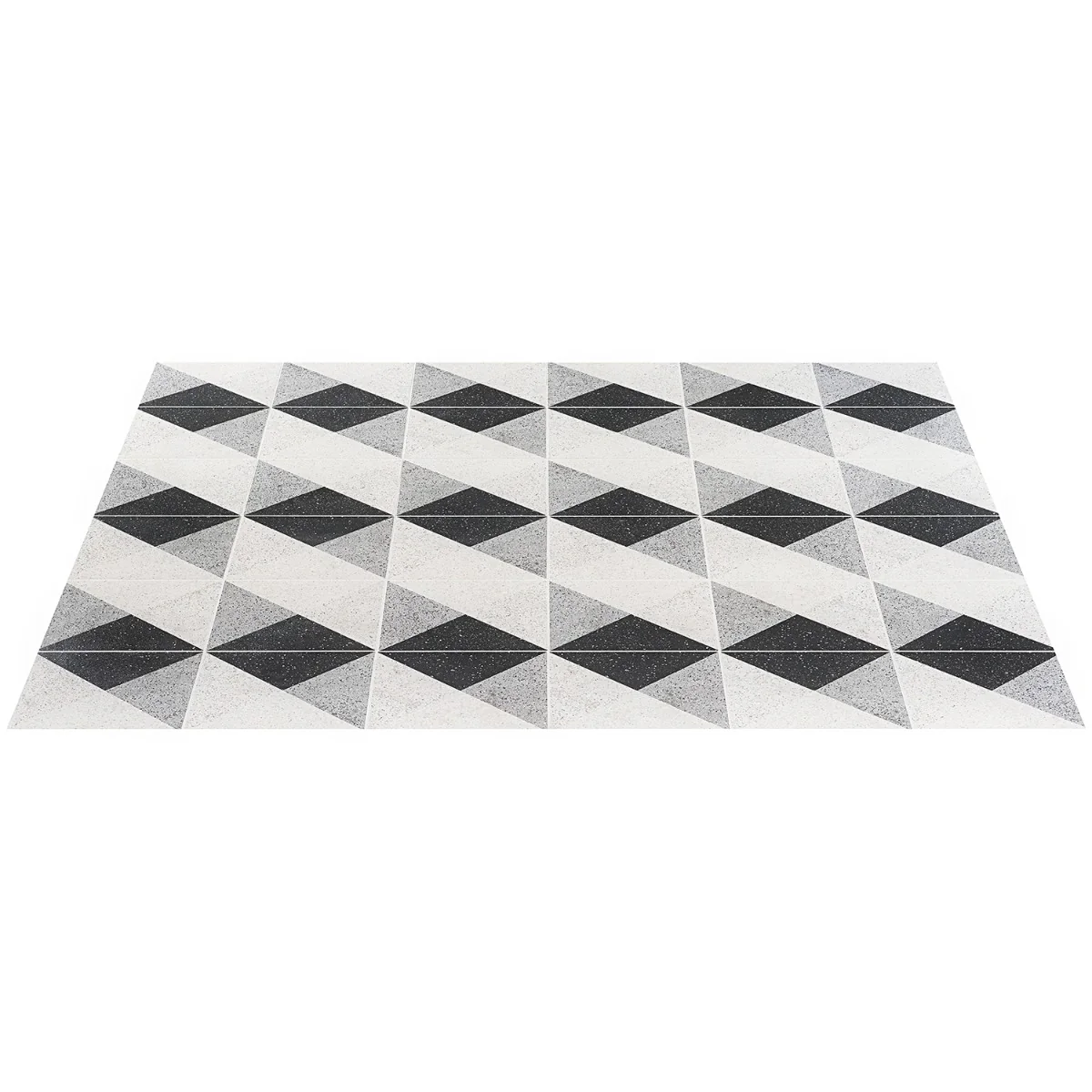 Art Geo Deco Charcoal Black Matte Porcelain Tile by Elizabeth Sutton - 8x8 - Image 9