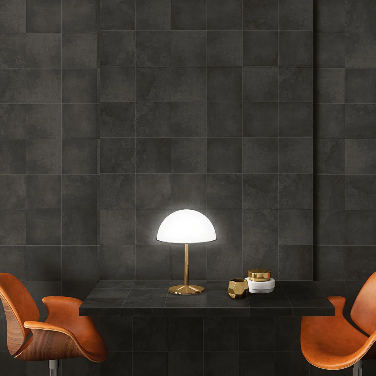 Elizabeth Sutton Charcoal Black Matte Porcelain Tile 8x8 - Image 5