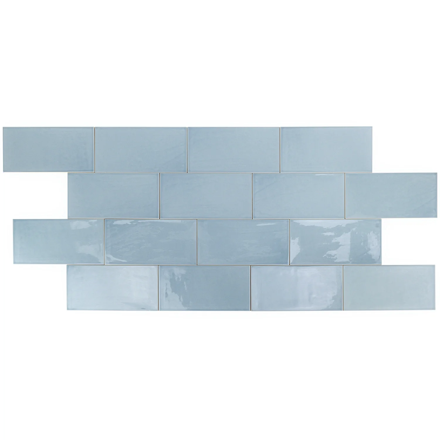 Lux Tile Aruba Blue 5x10 Polished Ceramic Subway Wall Tile - Image 9