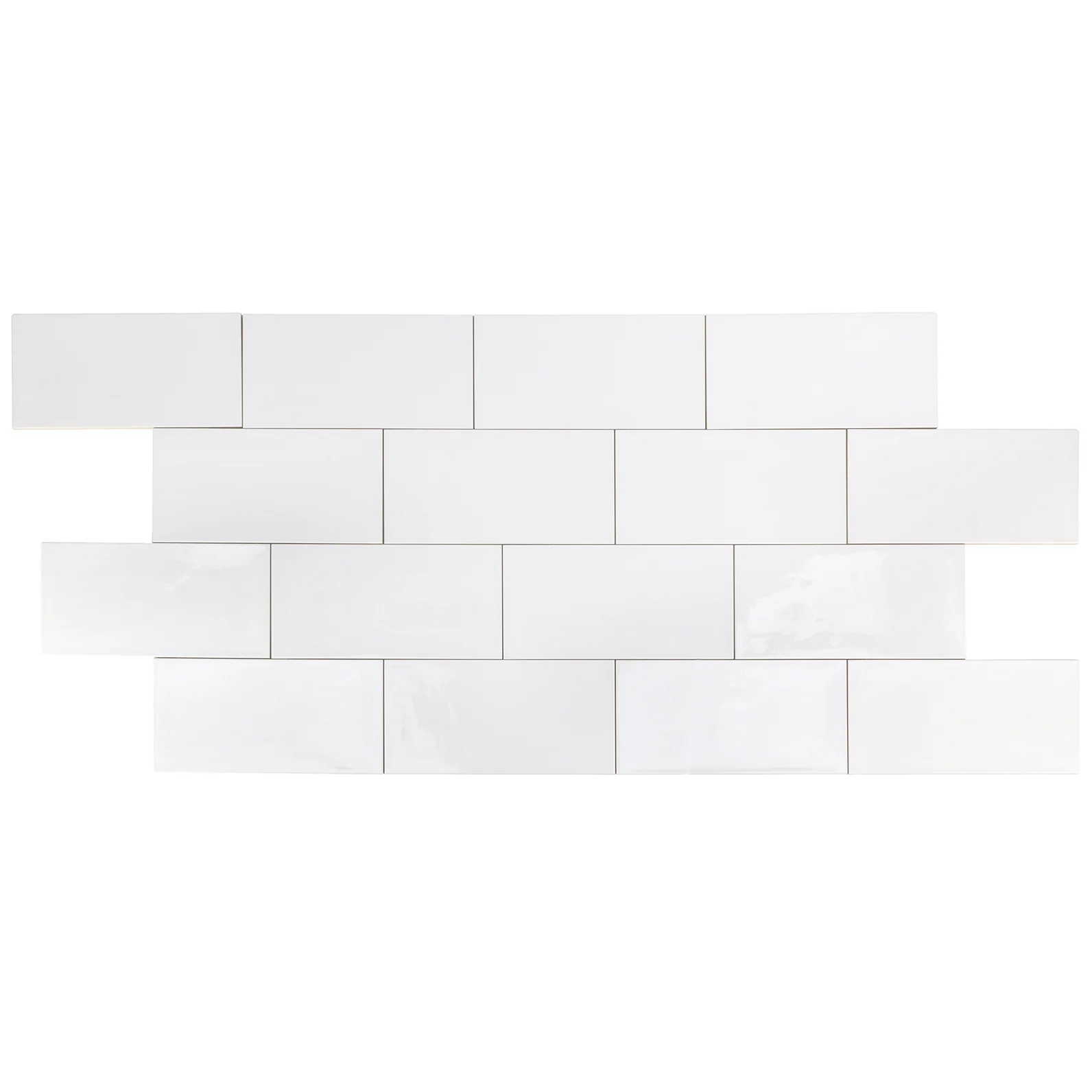 Aruba White 5x10 Polished Ceramic Subway Tile - Lux Tile - Image 7