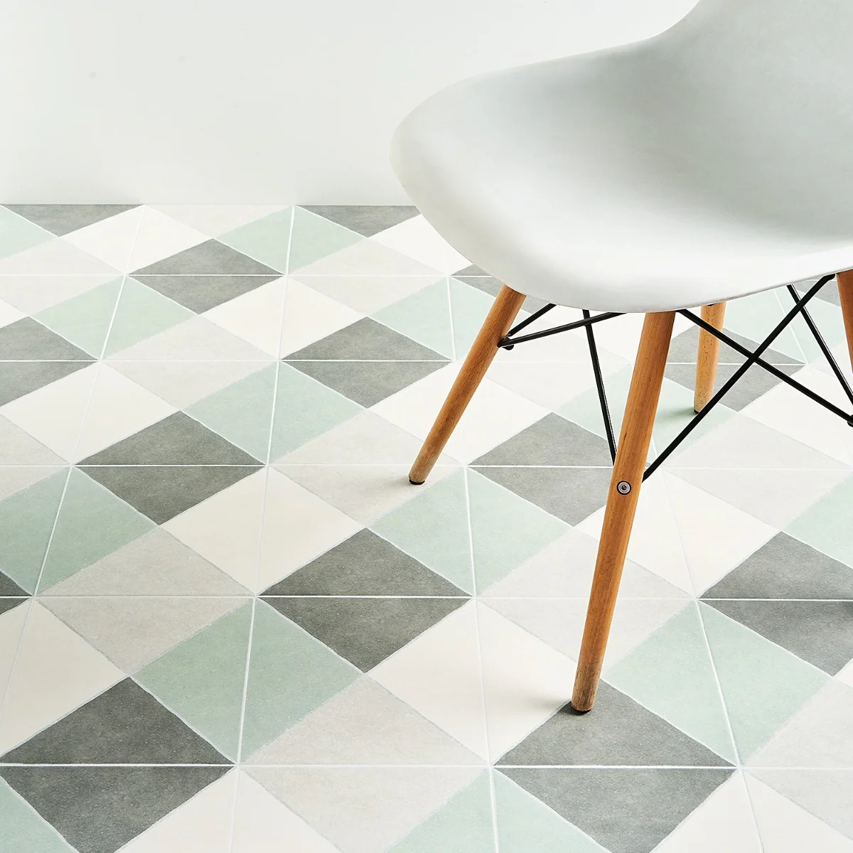 Auteur Plaid Sage Green 9x9 Matte Porcelain Tile - Image 3