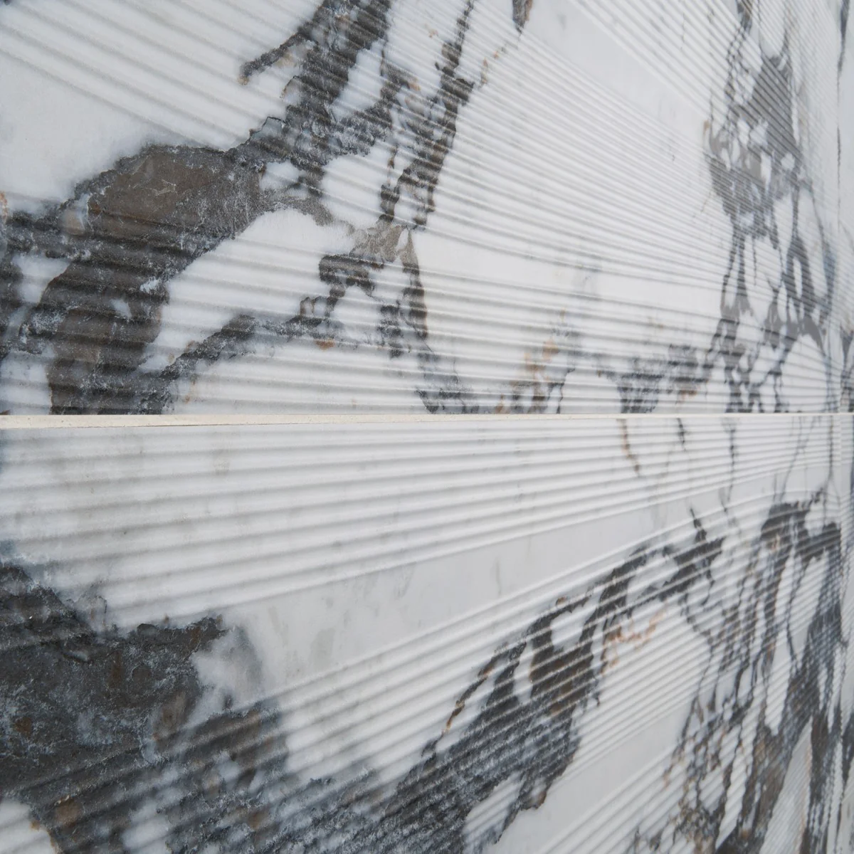 Autograph Vibe Arabescato White 24x48 3D Textured Marble Look Matte Porcelain Tile - Image 4
