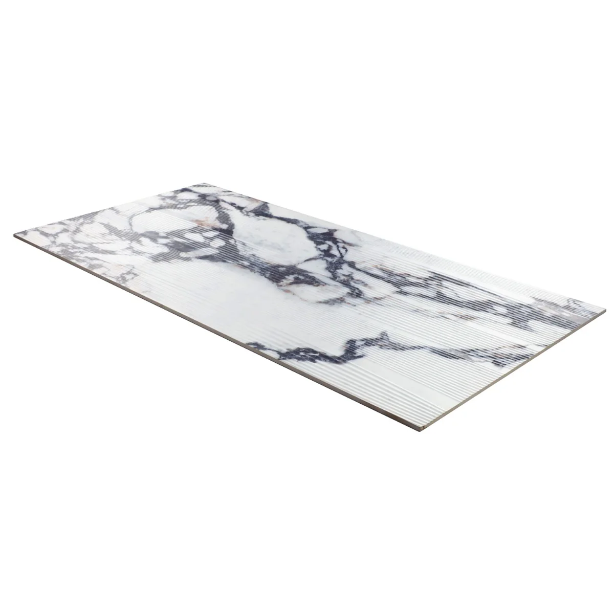 Autograph Vibe Arabescato White 24x48 3D Textured Marble Look Matte Porcelain Tile - Image 7