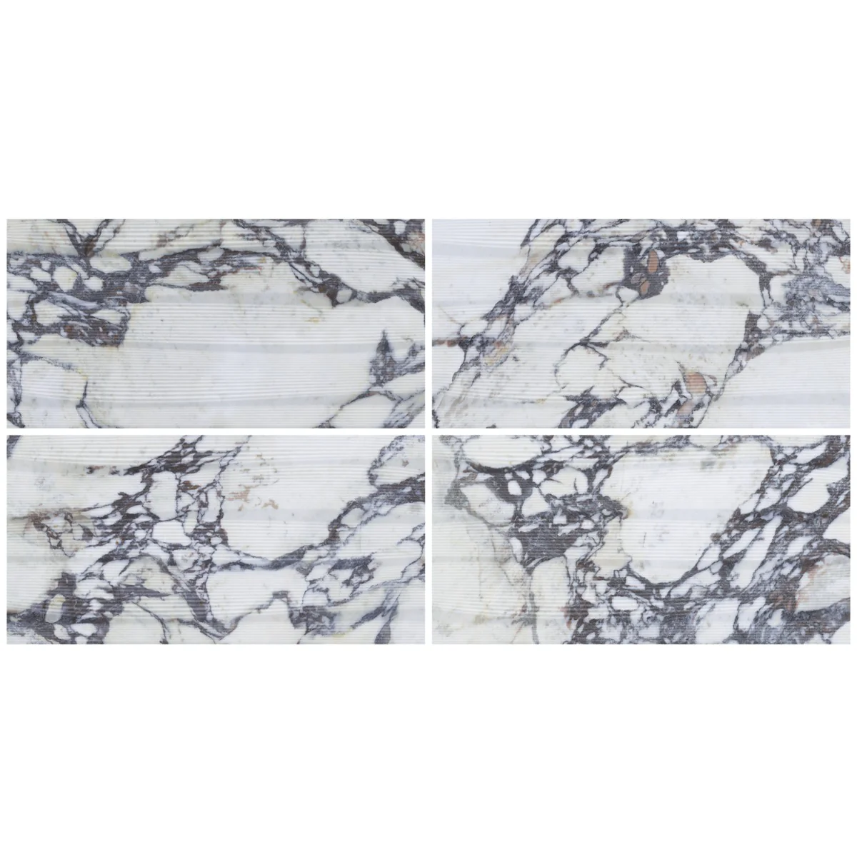 Autograph Vibe Arabescato White 24x48 3D Textured Marble Look Matte Porcelain Tile - Image 9