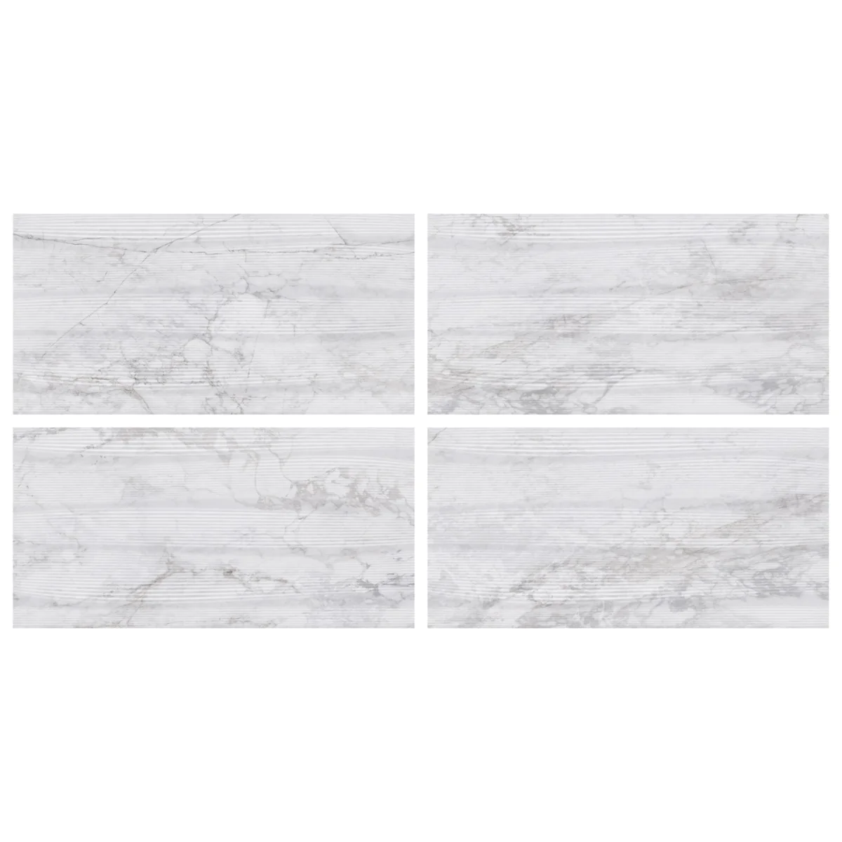 Autograph Vibe Caldia Oro White 24x48 3D Textured Marble Look Matte Porcelain Tile - Image 9