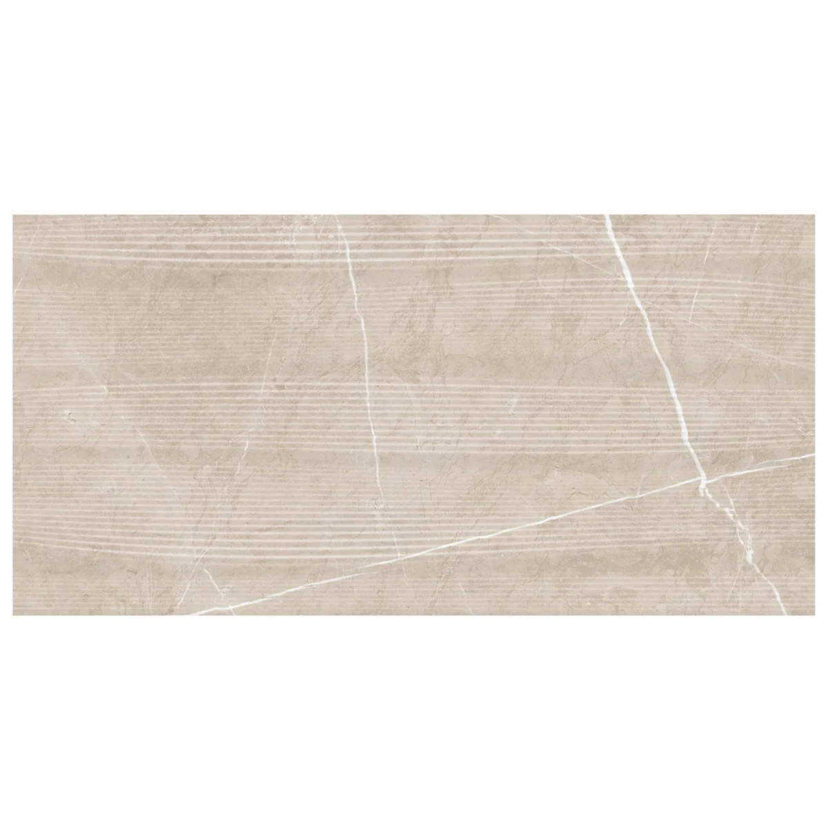 Autograph Vibe Crema Beige 24x48 3D Textured Marble Look Matte Porcelain Tile - Image 8