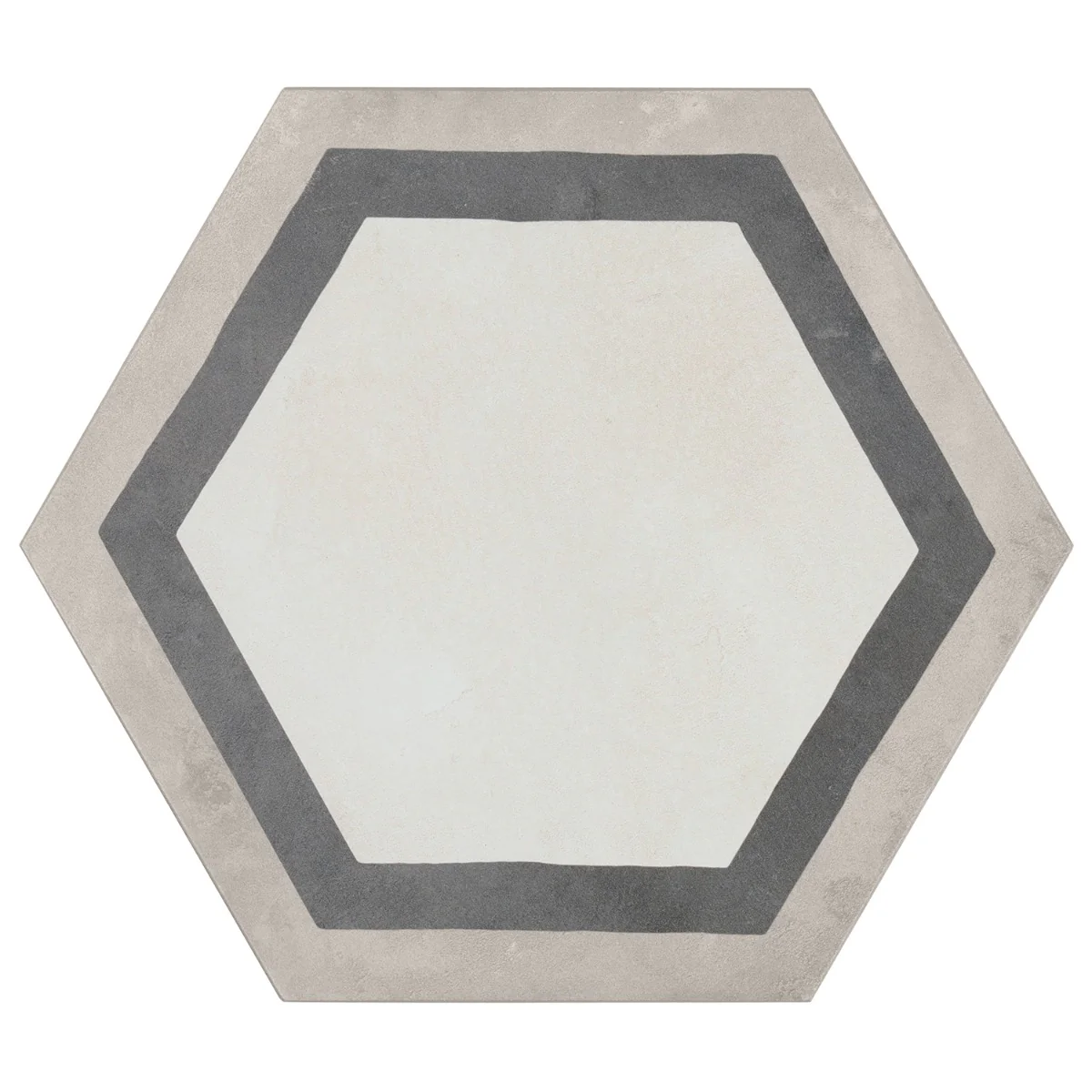 Ava Deco Sabbia Charcoal Gray 8" Hexagon Matte Porcelain Tile - Image 4