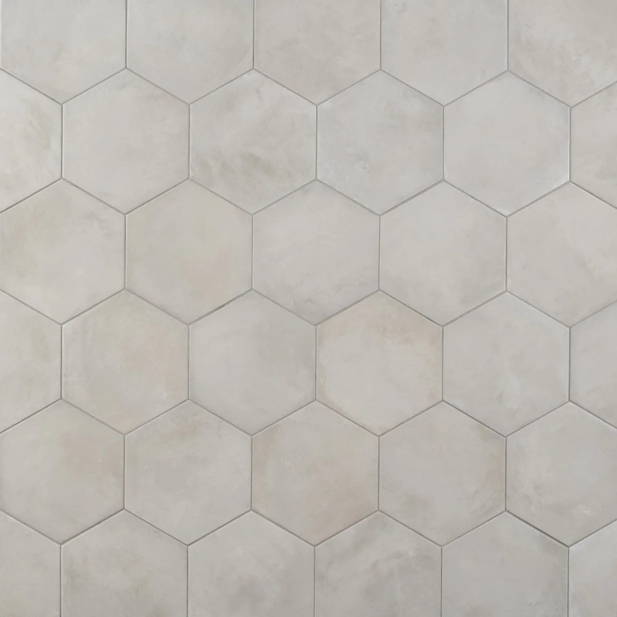 Ava Sabbia Gray 8" Hexagon Matte Porcelain Tile - Lux Tile - Image 5