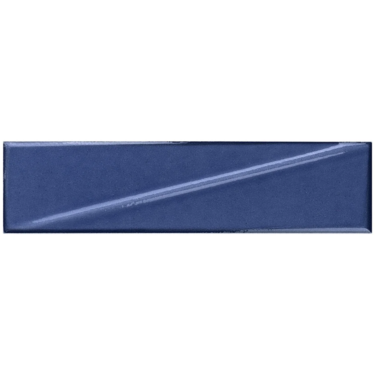 Axelle Azure Blue 3D Glossy Ceramic Subway Tile - 3x12 - Image 3