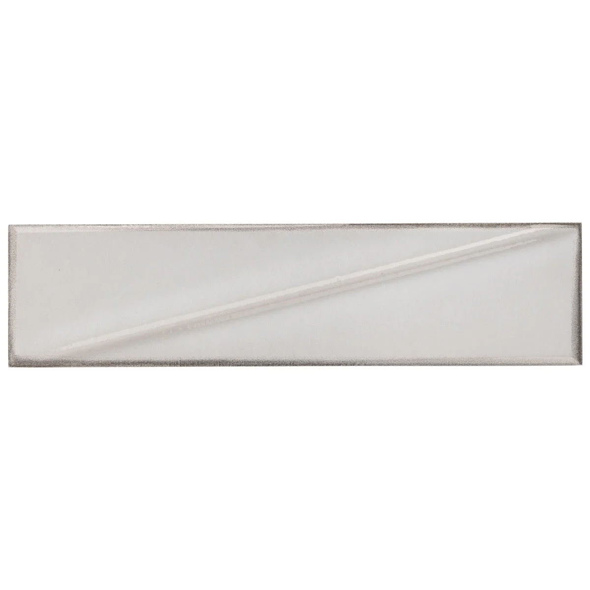 Axelle Ice White 3D Glossy Ceramic Subway Tile - 3x12 - Image 3