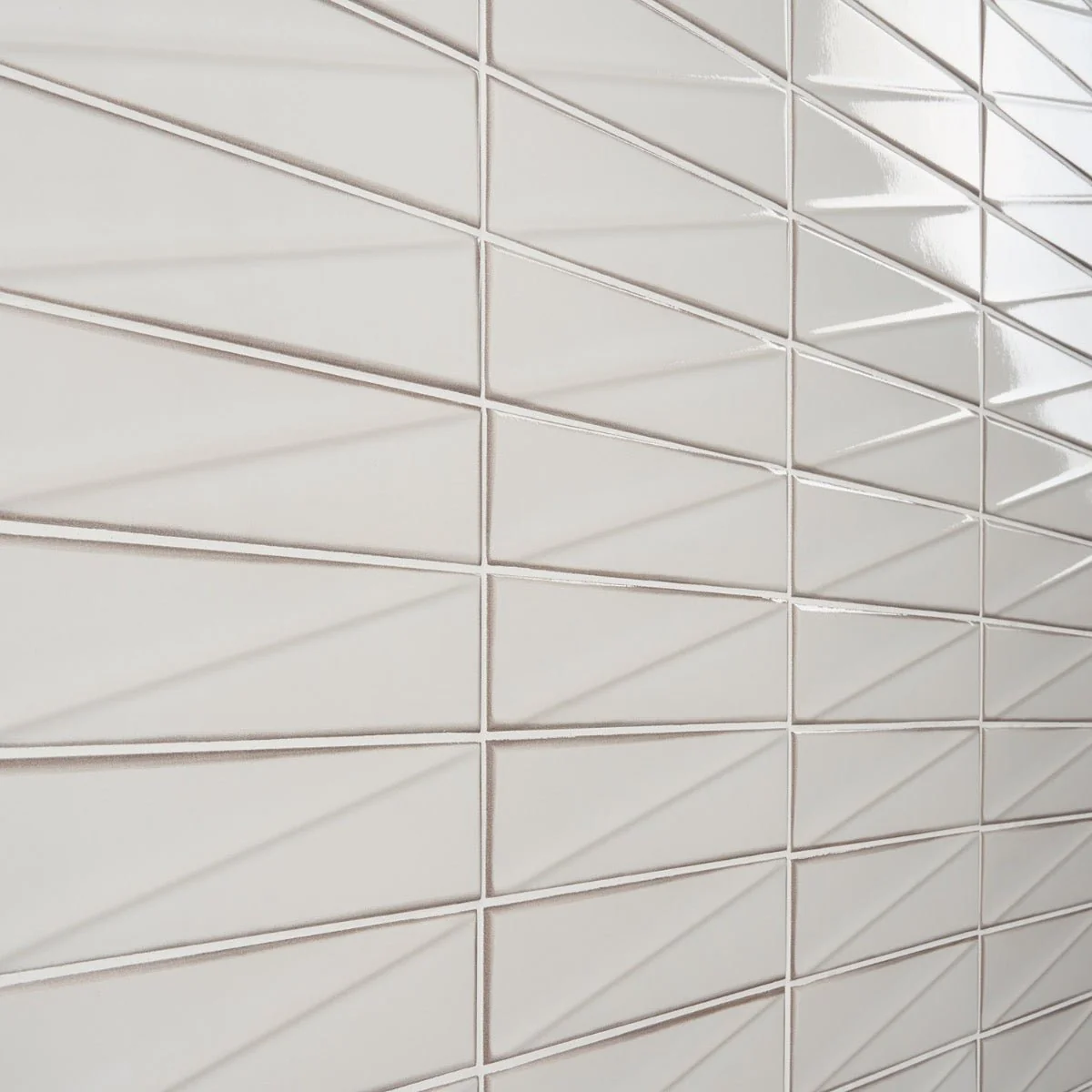 Axelle Ice White 3D Glossy Ceramic Subway Tile - 3x12 - Image 5