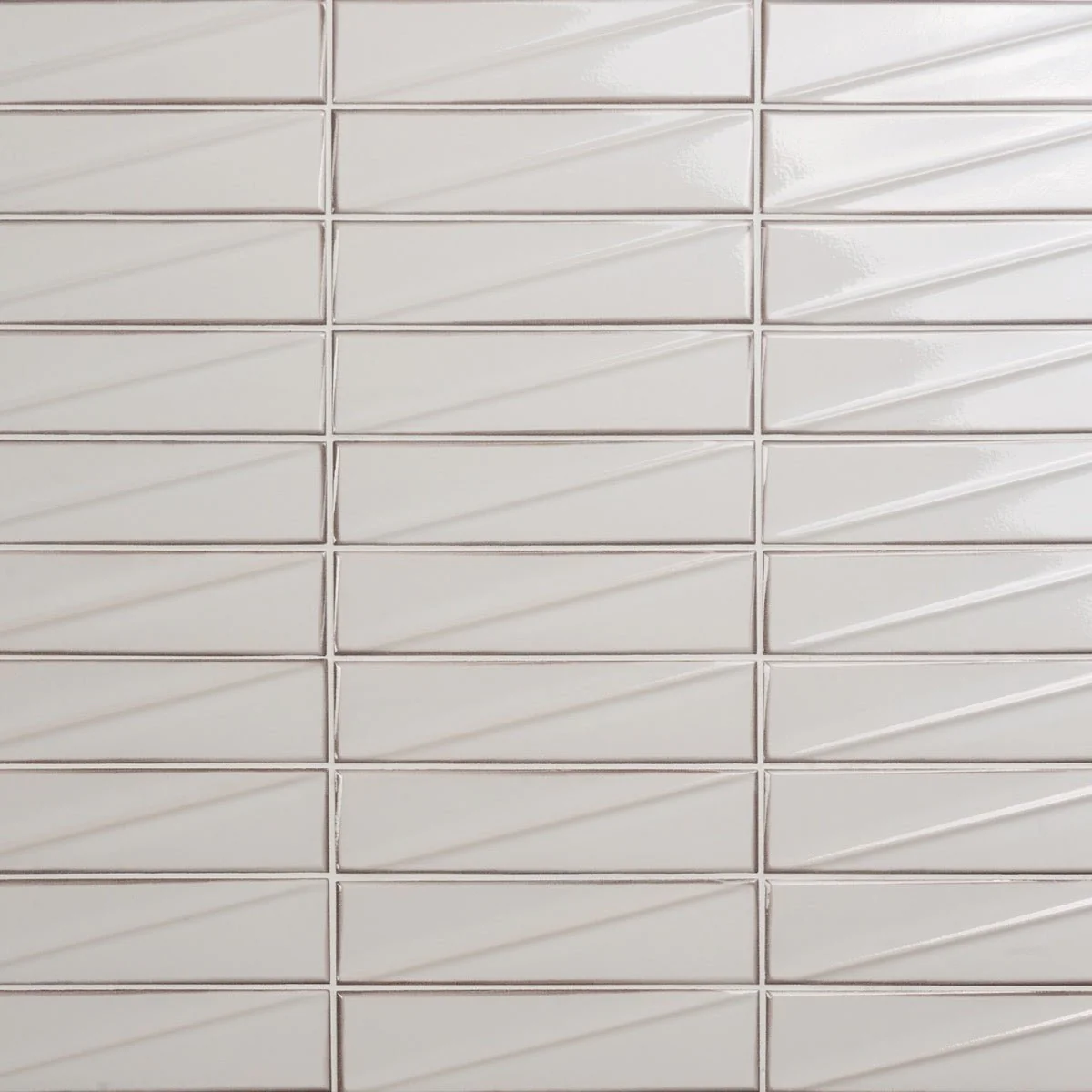 Axelle Ice White 3D Glossy Ceramic Subway Tile - 3x12 - Image 6