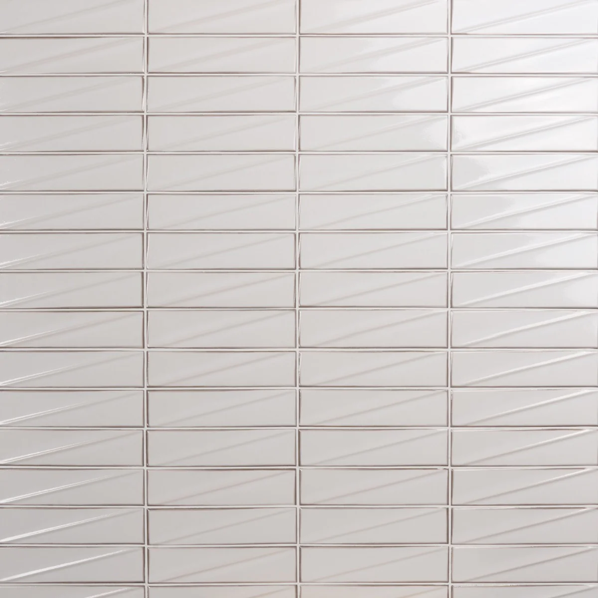 Axelle Ice White 3x12 3D Glossy Ceramic Subway Tile - Lux Tile - Image 2