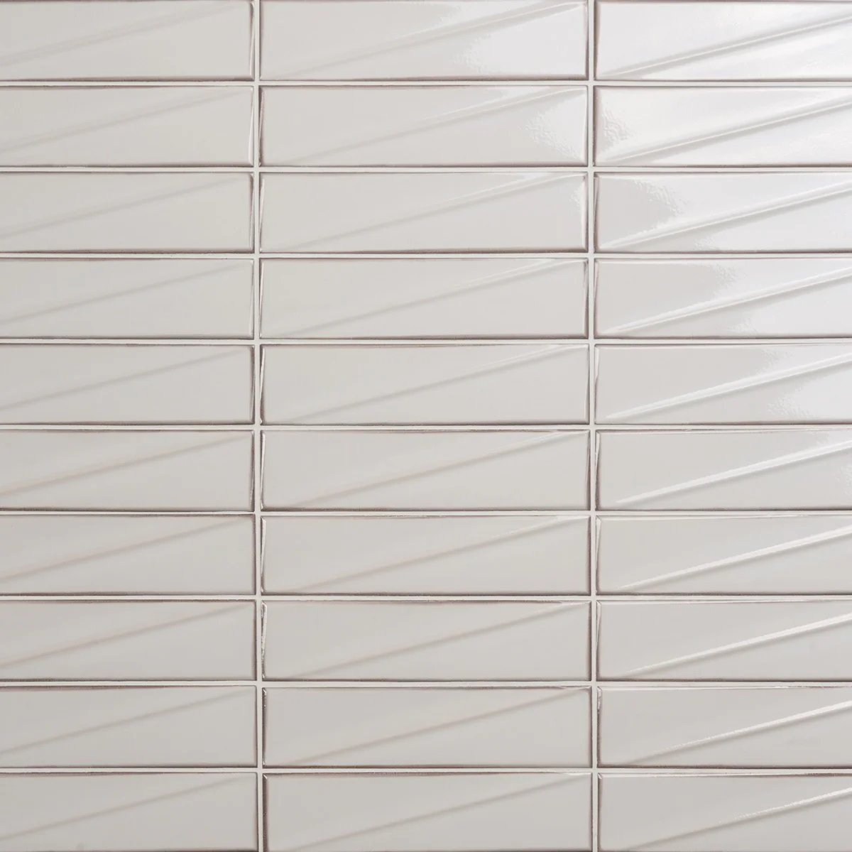 Axelle Ice White 3x12 3D Glossy Ceramic Subway Tile - Lux Tile - Image 6