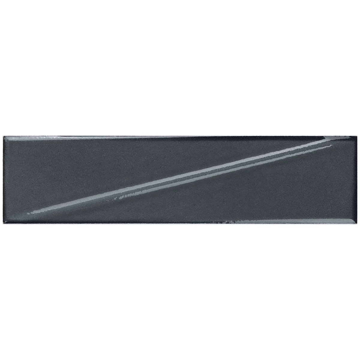 Axelle Storm Gray 3D Glossy Ceramic Subway Tile - 3x12 - Image 3