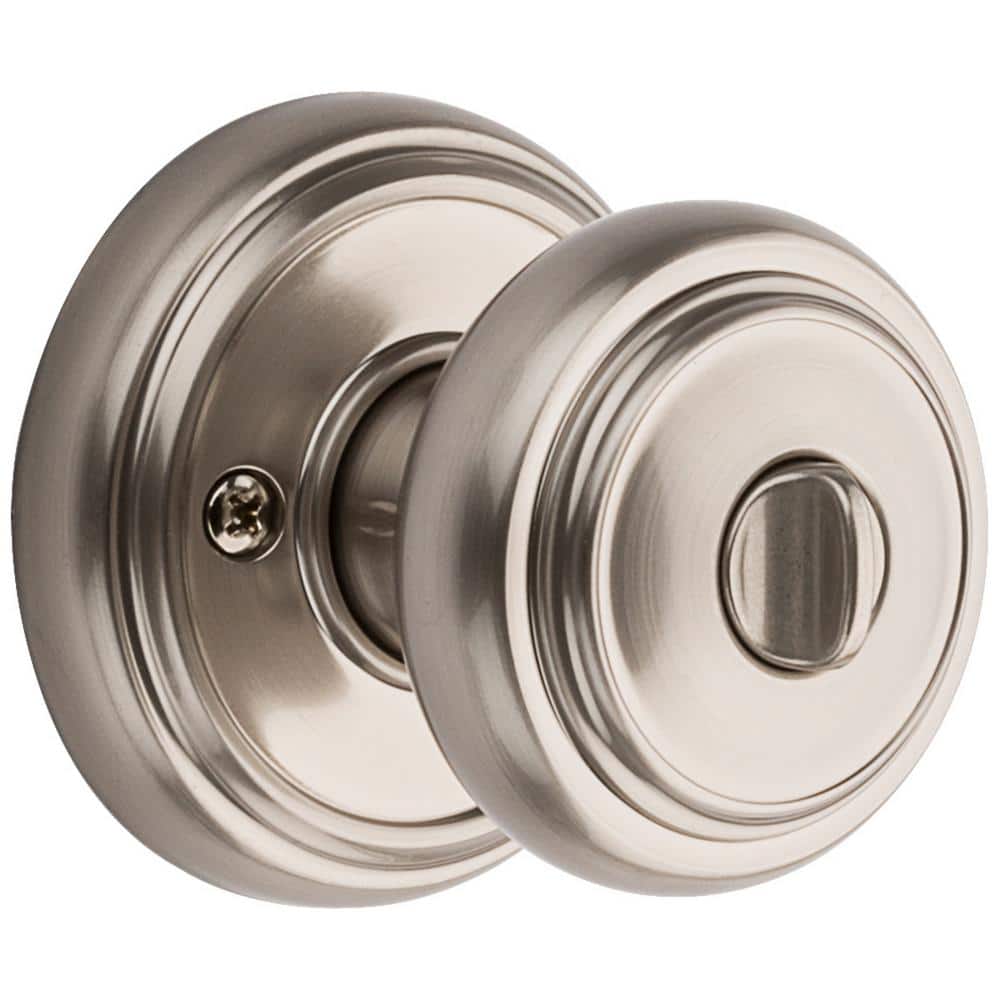 Baldwin Prestige Alcott Satin Nickel Entry Door Knob with SmartKey Security - Image 6