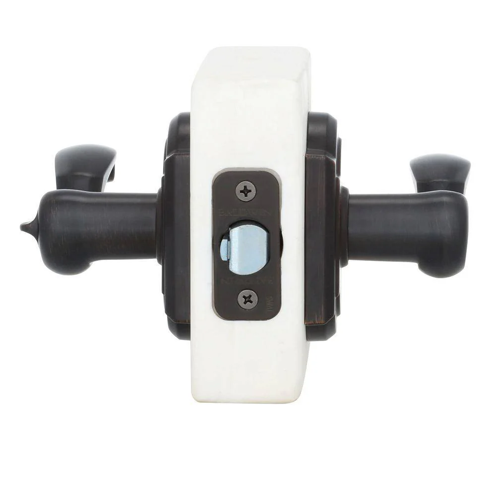Baldwin Prestige Madrina Venetian Bronze Keyed Entry Door Lever with SmartKey Security - Image 6